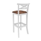 Banqueta De Madeira Maciça Sevilha Branco