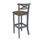 Banqueta De Madeira Maciça Sevilha Cinza