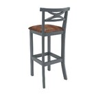 Banqueta De Madeira Maciça Sevilha Cinza