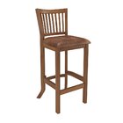 Banqueta De Madeira Maciça Valência Amêndoa