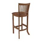 Banqueta De Madeira Maciça Valência Amêndoa