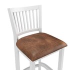 Banqueta De Madeira Maciça Valência Branco