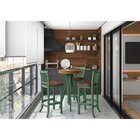 Banqueta De Madeira Maciça Valência Verde