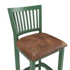 Banqueta De Madeira Maciça Valência Verde