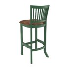 Banqueta De Madeira Maciça Valência Verde