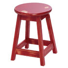 Banqueta De Madeira Média Rústica Vermelha Tramontina 91413147