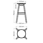 Banqueta De Madeira Tramontina Alta  Garapa