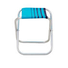 Banqueta De Praia Tramontina Fiji Em Alumínio Com Assento Azul