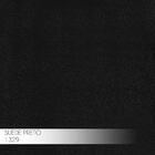 Banqueta Decorativa Billie Base Preta Suede Preto G41 - Gran