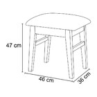 Banqueta Decorativa Estofada Baixa Stefany M19 Branco/imbuia