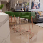 Banqueta Decorativa Fixa Base De Aço Cobre Betina D02 Corano