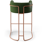 Banqueta Decorativa Fixa Base De Aço Cobre Betina D02 Corano