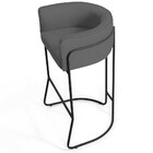 Banqueta Decorativa Fixa Base De Aço Preto Betina D02 Corano