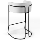 Banqueta Decorativa Fixa Base De Aço Preto Betina D02 Corano