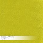 Banqueta Decorativa Rubel Base Bronze Suede Amarelo G41 - Gra