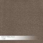 Banqueta Decorativa Rubel Base Preta Suede Cappuccino G41 - G