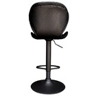 Banqueta Decorativa Sala E Cozinha Born Pu Sintético Preto G5