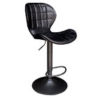 Banqueta Decorativa Sala E Cozinha Born Pu Sintético Preto G5