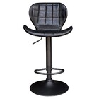 Banqueta Decorativa Sala E Cozinha Born Pu Sintético Preto G5