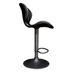 Banqueta Decorativa Sala E Cozinha Born Pu Sintético Preto G5