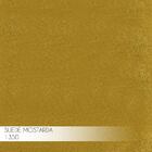 Banqueta Decorativa Selena Base Bronze Suede Mostarda G41 - G