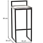 Banqueta Decorativa Yah Para Cozinha E Balcão Área Gourmet Co