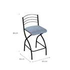 Banqueta Del Preta E Cinza