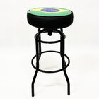 Banqueta Do Brasil Alta Bar Estampa Bandeira Giratória Copa D