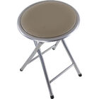Banqueta Dobrável Cazza Cinza Claro