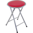 Banqueta Dobrável Cazza Vermelho Fechado