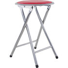 Banqueta Dobrável Cazza Vermelho Fechado