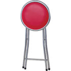 Banqueta Dobrável Cazza Vermelho Fechado