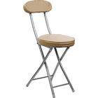 Banqueta Dobrável Com Encosto Cazza Bege