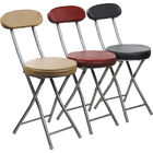 Banqueta Dobrável Com Encosto Cazza Cinza