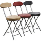 Banqueta Dobrável Com Encosto Cazza Vermelha