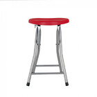 Banqueta Dobravel Triangular Delta Vermelha