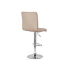 Banqueta Dublin Material Ecológico Regulagem De Altura - Nude