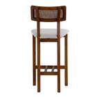 Banqueta Dunas Algodão Bege E Amêndoa