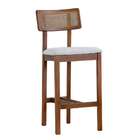 Banqueta Dunas Algodão Bege E Amêndoa