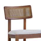 Banqueta Dunas Algodão Bege E Amêndoa