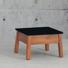 Banqueta Duo Baixa  Natural/preto