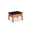 Banqueta Duo Baixa  Natural/preto