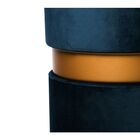 Banqueta Duplo Azul Com Caixa Dourado Premium