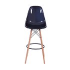 Banqueta Eames Base Eiffel Madeira Preta