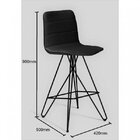 Banqueta Eames Butterfly Daf Mobiliário Fendy/preto