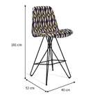 Banqueta Eames Butterfly Preta