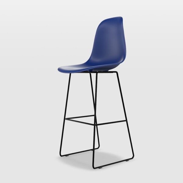 Banqueta Eames Pp Quad Empório  Azul Bic