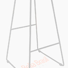 Banqueta Eloá Estrutura Em Aço Carbono Com Pintura Epóxi - Pr