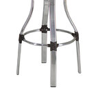 Banqueta Em Alumínio Até 100 Kg Conforto Tabaco/branco Gelo