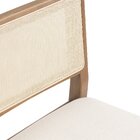 Banqueta Em Madeira Maciça Assento Estofado Serena Nogueira/n